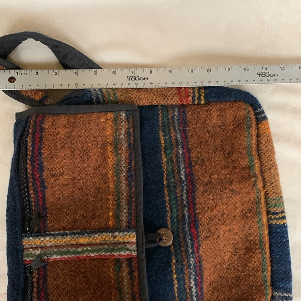 UNIQUE BATIK 100% WOOL HANDMADE IN GUATEMALA MESSENGER CROSSBODY BAG ADJ… - Picture 14 of 16